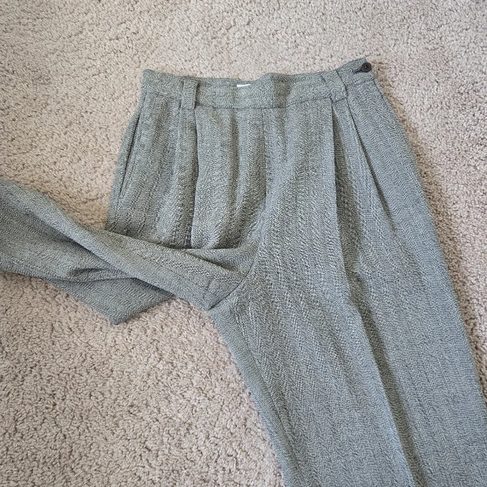 Vintage Joan and David High-waisted Womens Wool Pants Size 10 Lined Preppy 80s - Picture 8 of 15
